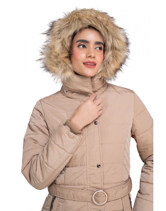 Women Travel Jacket Beige Color